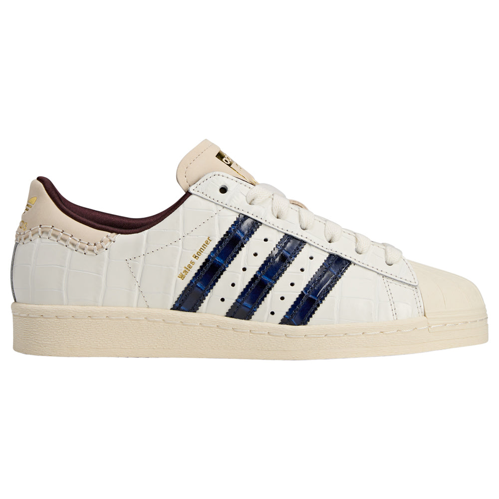 + Wales Bonner Superstar Croc-Effect Leather Sneakers - off-white - UK 5.5