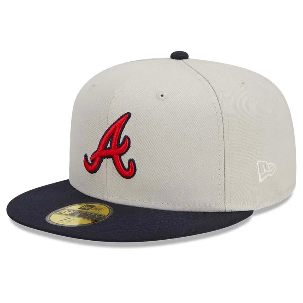 Atlanta Braves World Series New Era 59Fifty Fitted hat (Black White Gr –  ECAPCITY