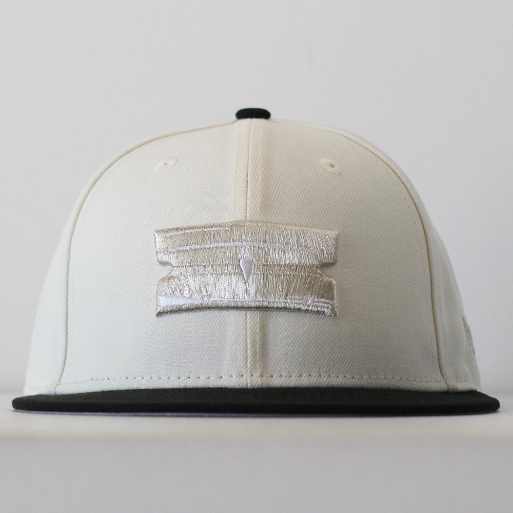 Beignet Boys Chef B Pinstripe 5950 Fitted Hat White / 7 7/8