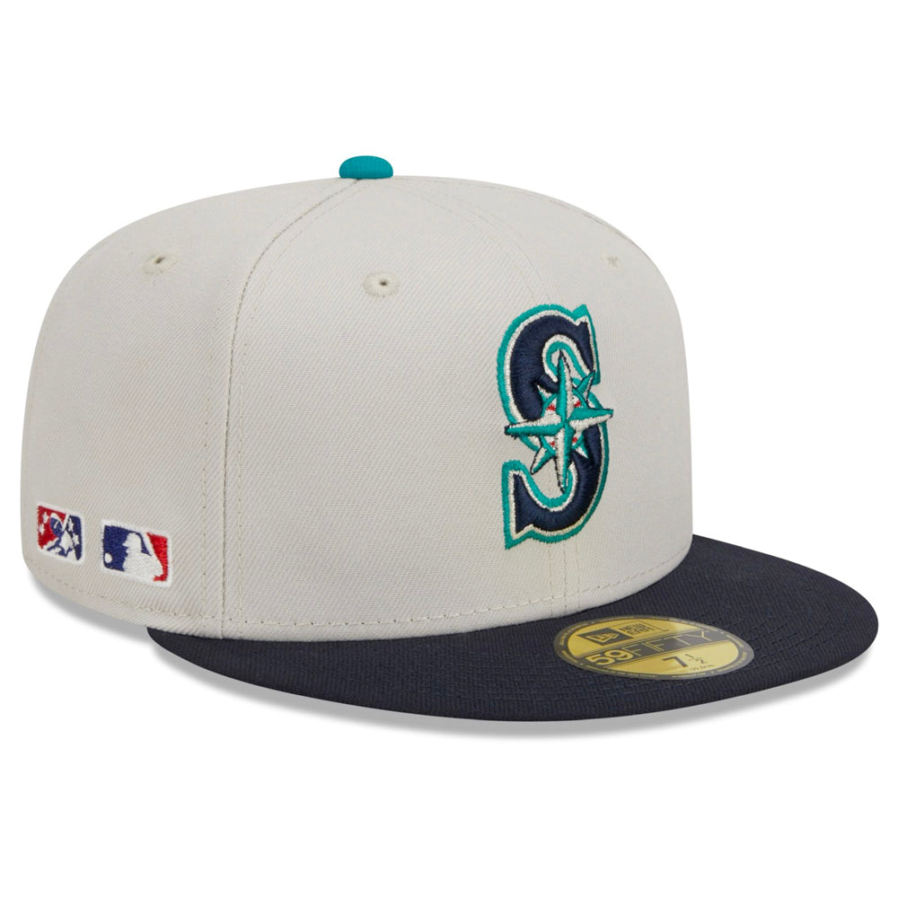 Seattle Mariners MLB New Era Fitted Baseball Hat Sizes 7 1/4 