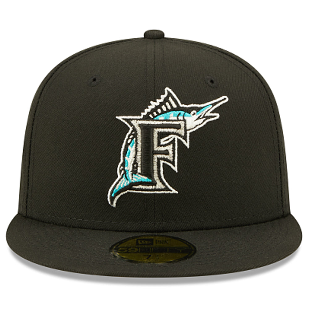New Era 59FIFTY Florida Marlins Letterman Fitted Cap 7 / Black