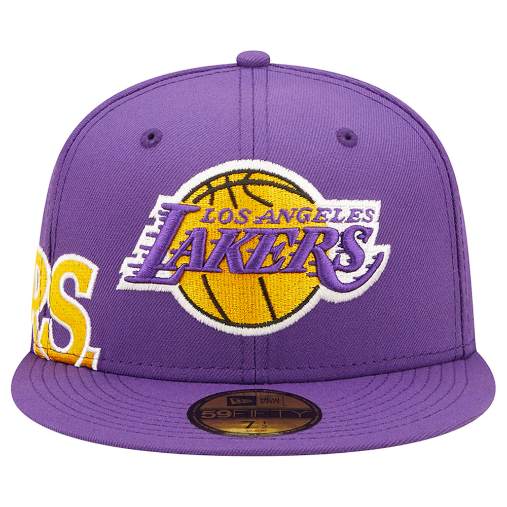 New Era Purple Los Angeles Lakers Side Split 59FIFTY Fitted Hat