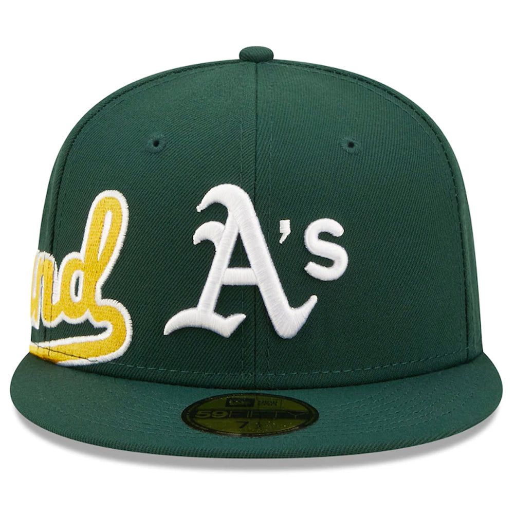 Oakland Athletics Sidesplit 59FIFTY Fitted Hat in Green 7 1/4 / Green