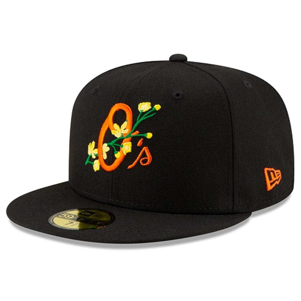 Oakland Athletics Bloom 59FIFTY Fitted Hat Yellow Undervisor