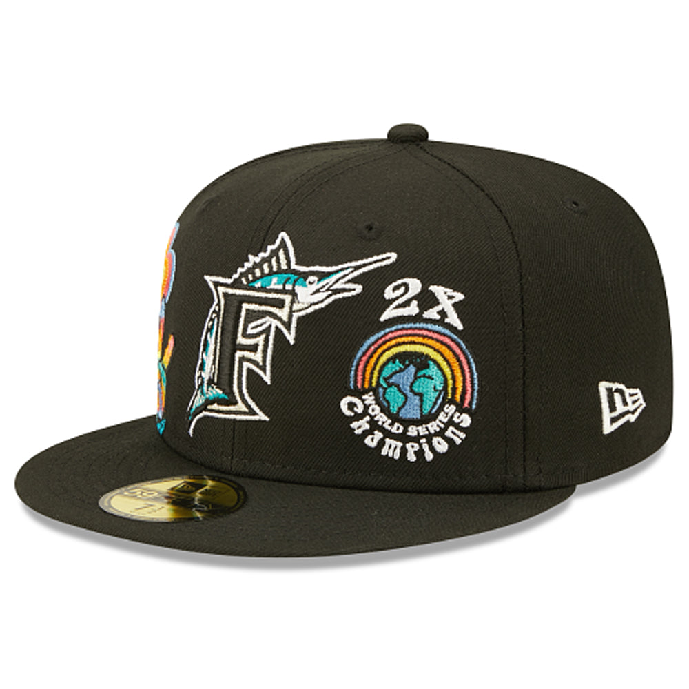 New Era Florida Marlins 5950 Black I Love Miami Fitted Hat