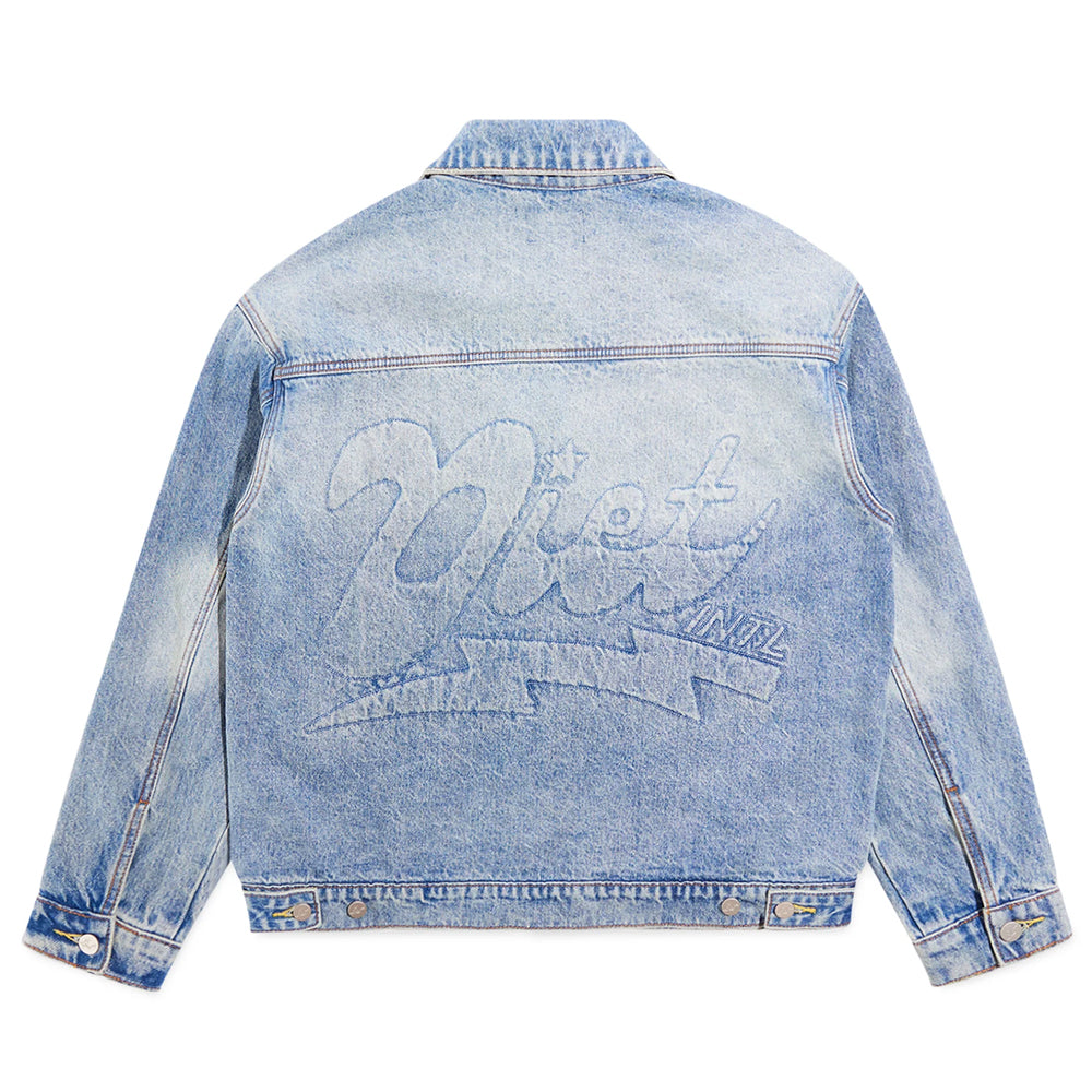 Embossed Denim Jacket