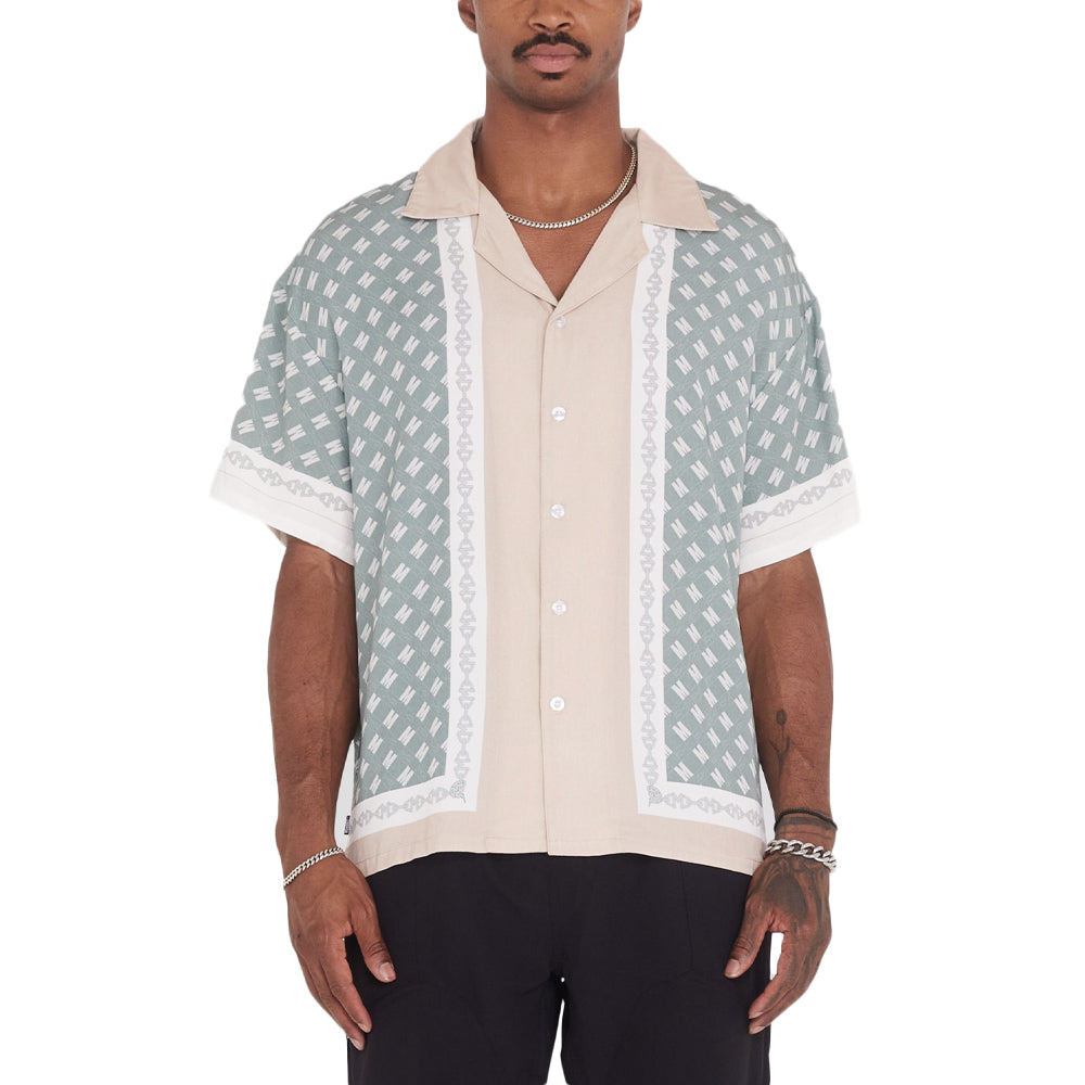 Block Chain Button Down Shirt