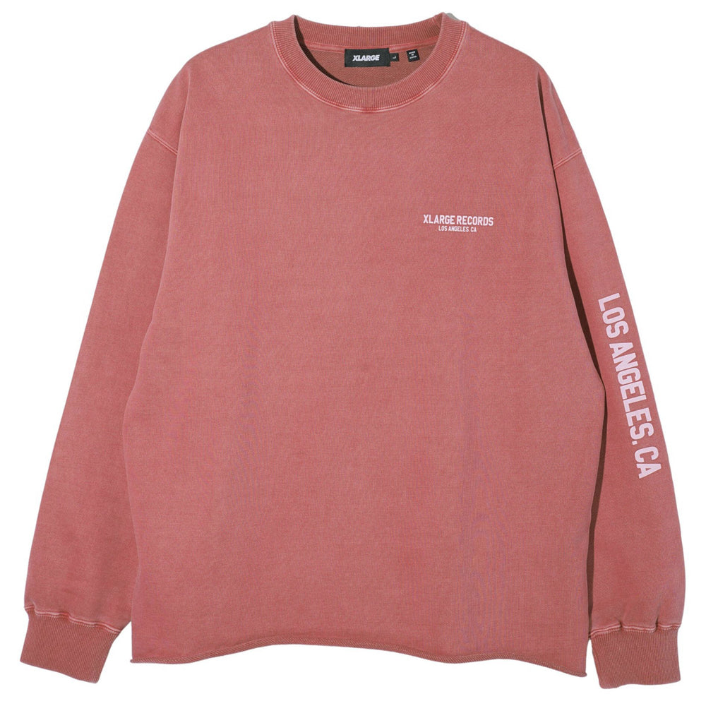 Pigment Dyed Raw Edge Crewneck