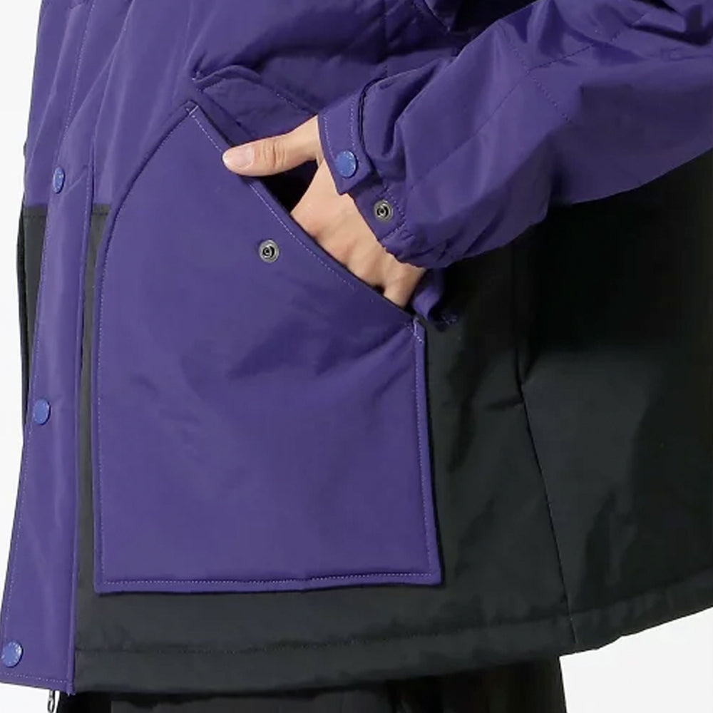 Paneled Nylon Hooded Jacket