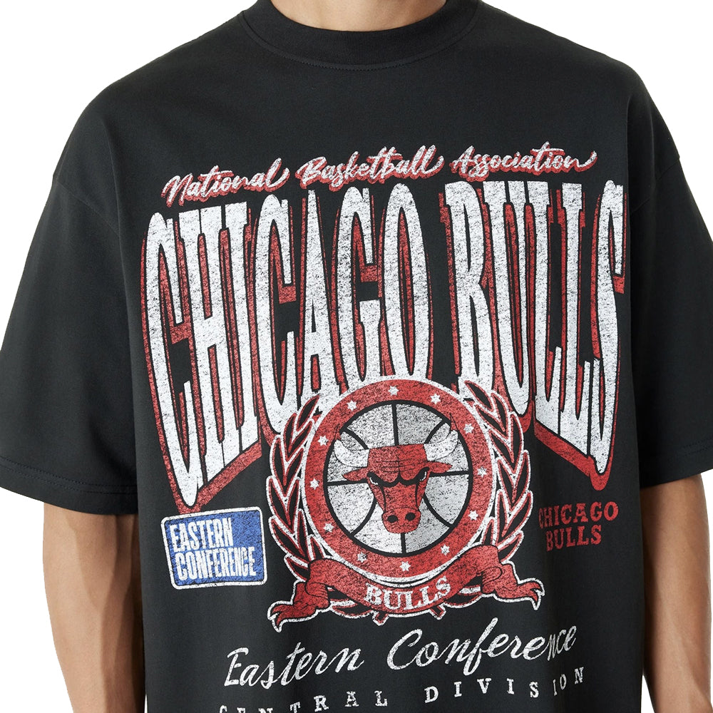 Chicago Bulls Oversized Essential Black Oversized T-Shirt