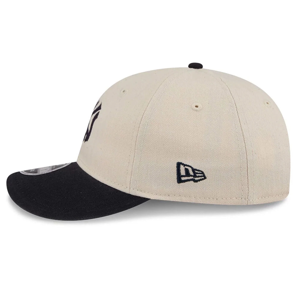 New York Yankees MLB Americana Herringbone White Retro Crown 9FIFTY Adjustable Cap