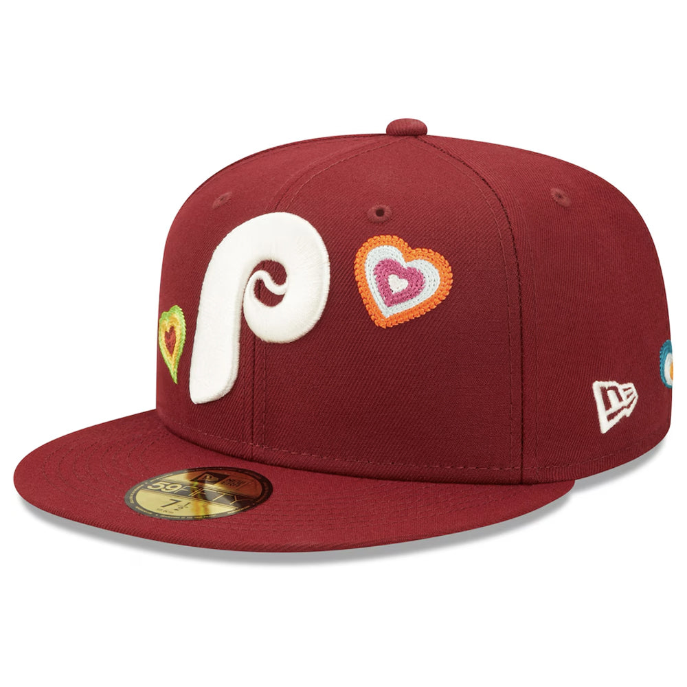 Philadelphia Phillies Chainstitch Heart 59Fifty Fitted