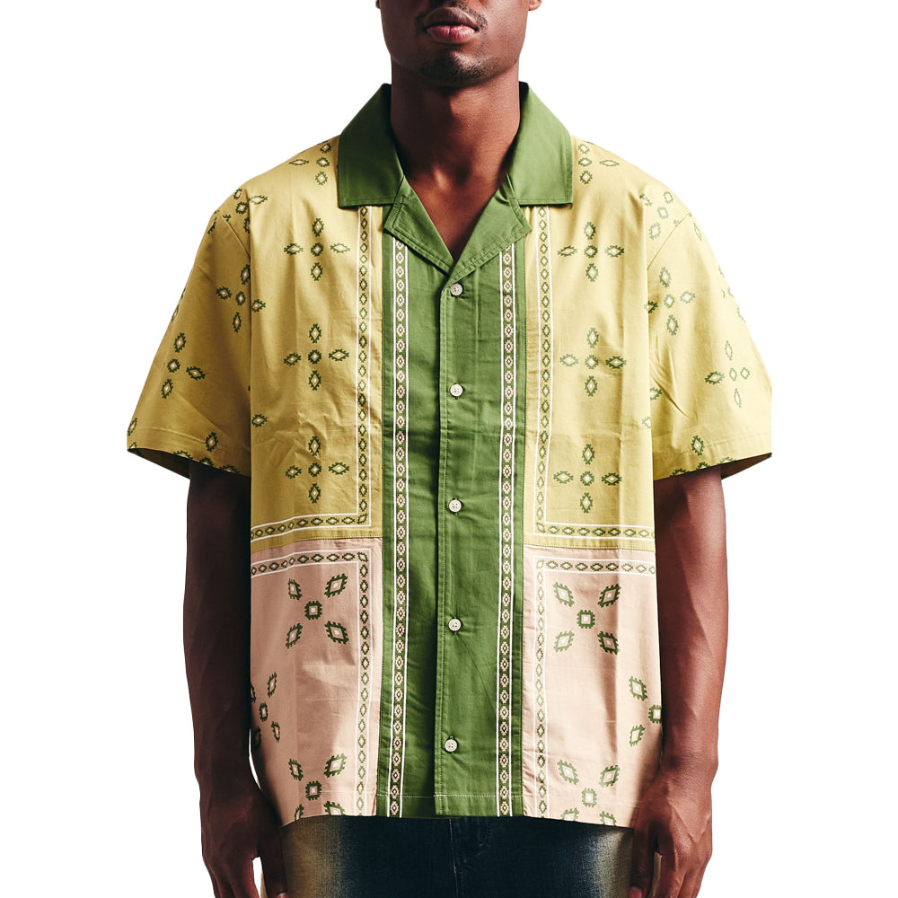 Patch Work Short Sleeve Shirt