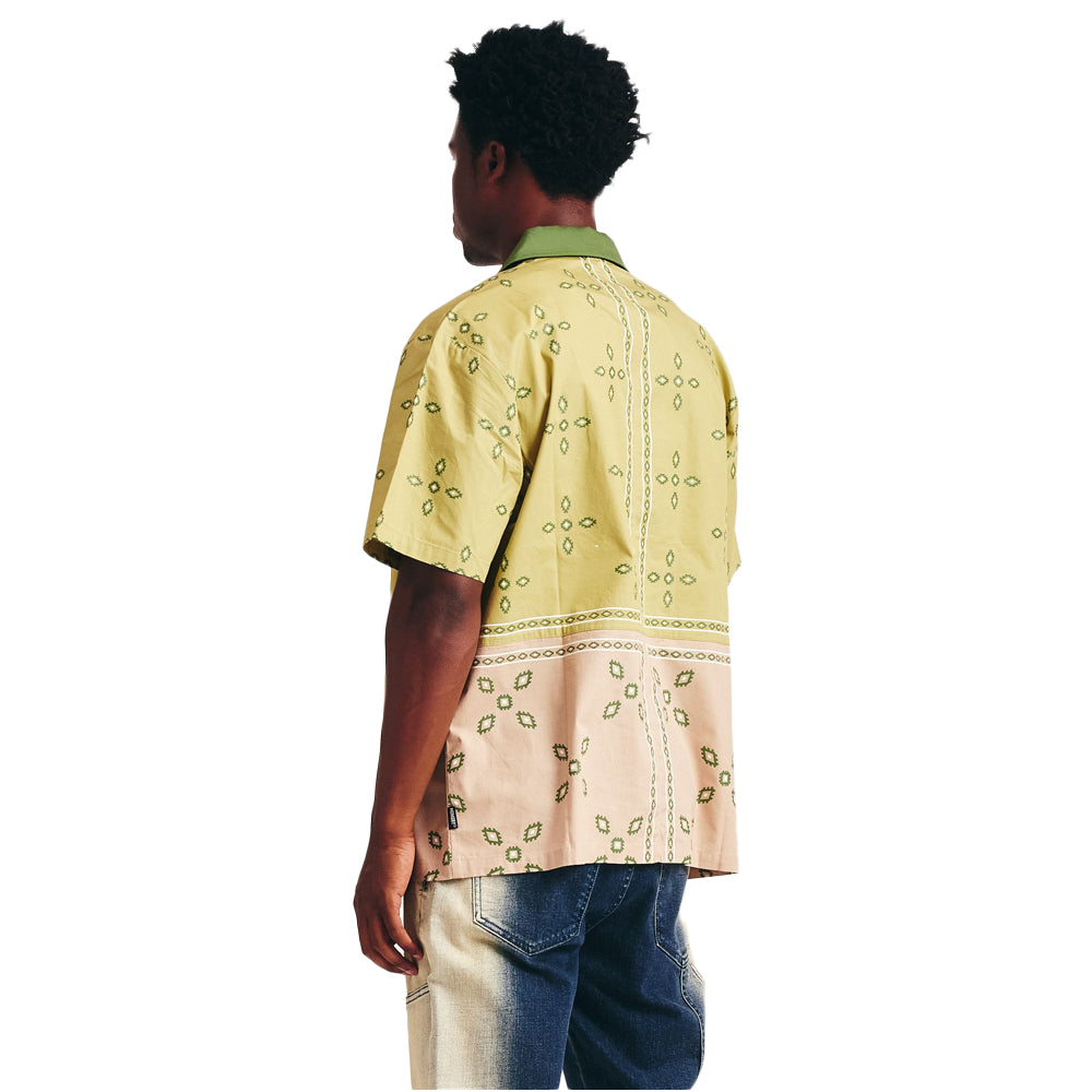 Patch Work Short Sleeve Shirt