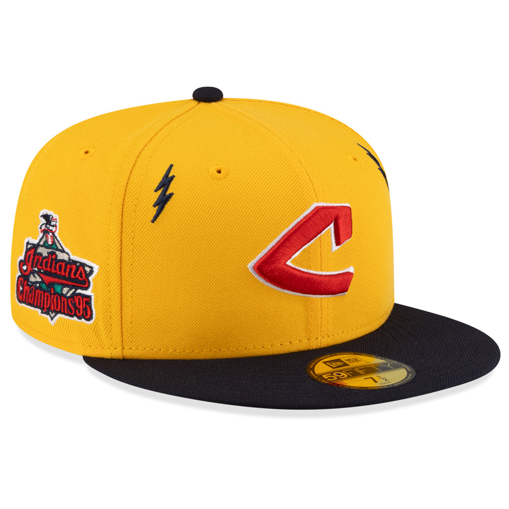 Cleveland Indians Lightning Bolt 5950 Fitted Hat
