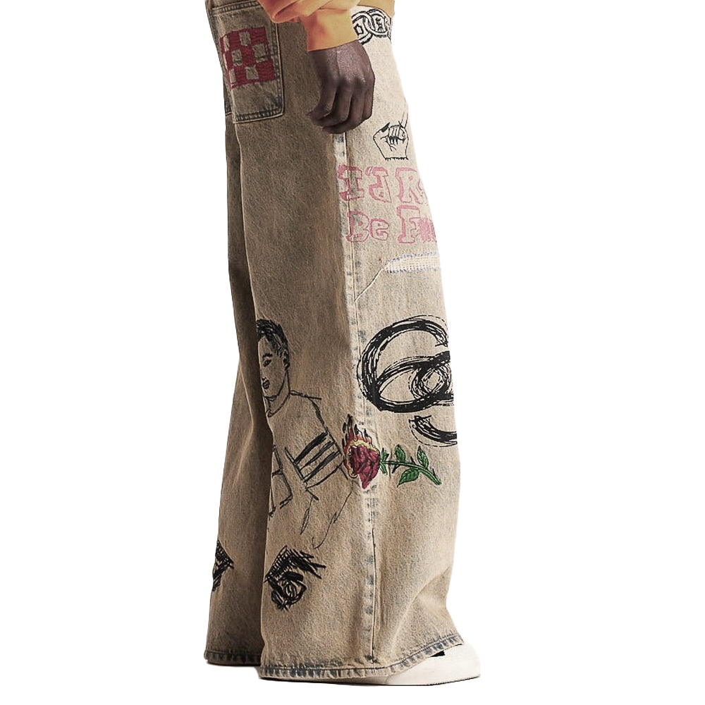 Doodle Denim Pant