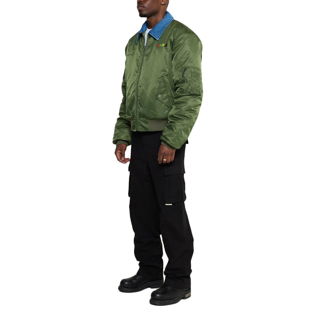 Contrast Flight Jacket