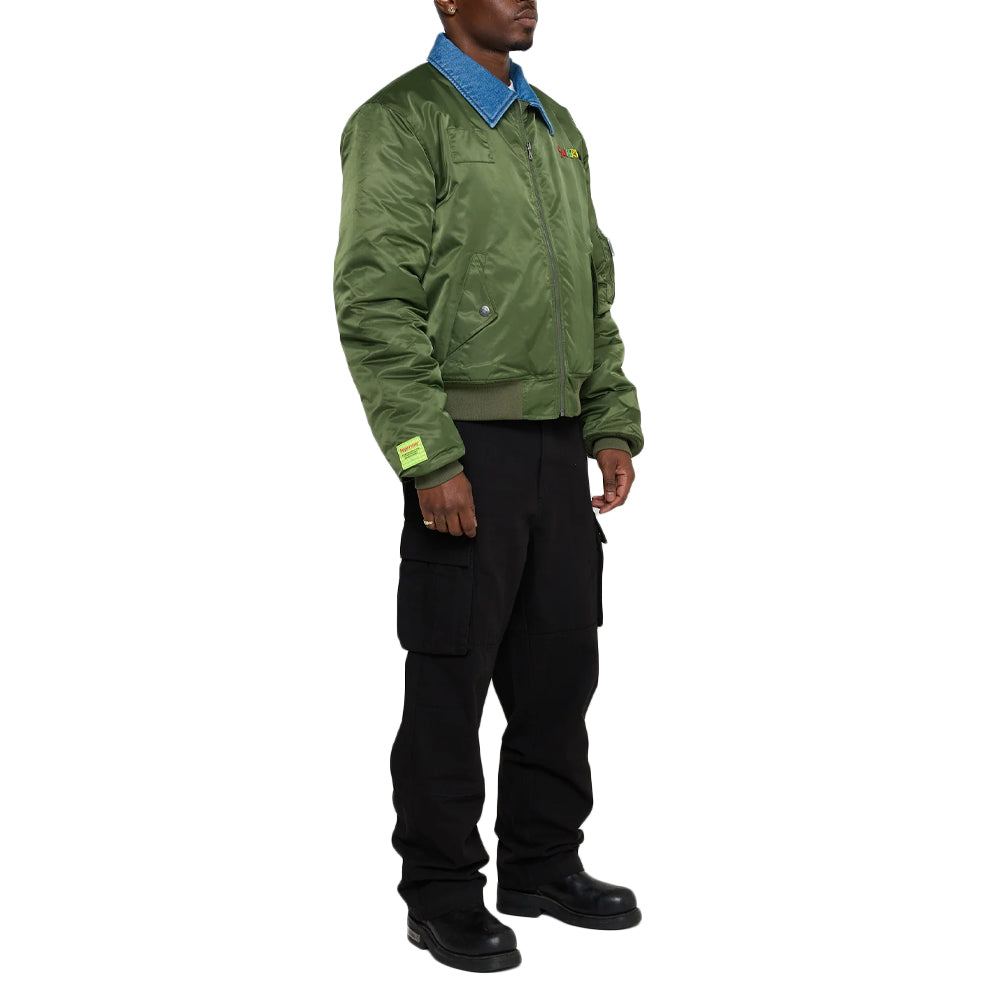 Contrast Flight Jacket