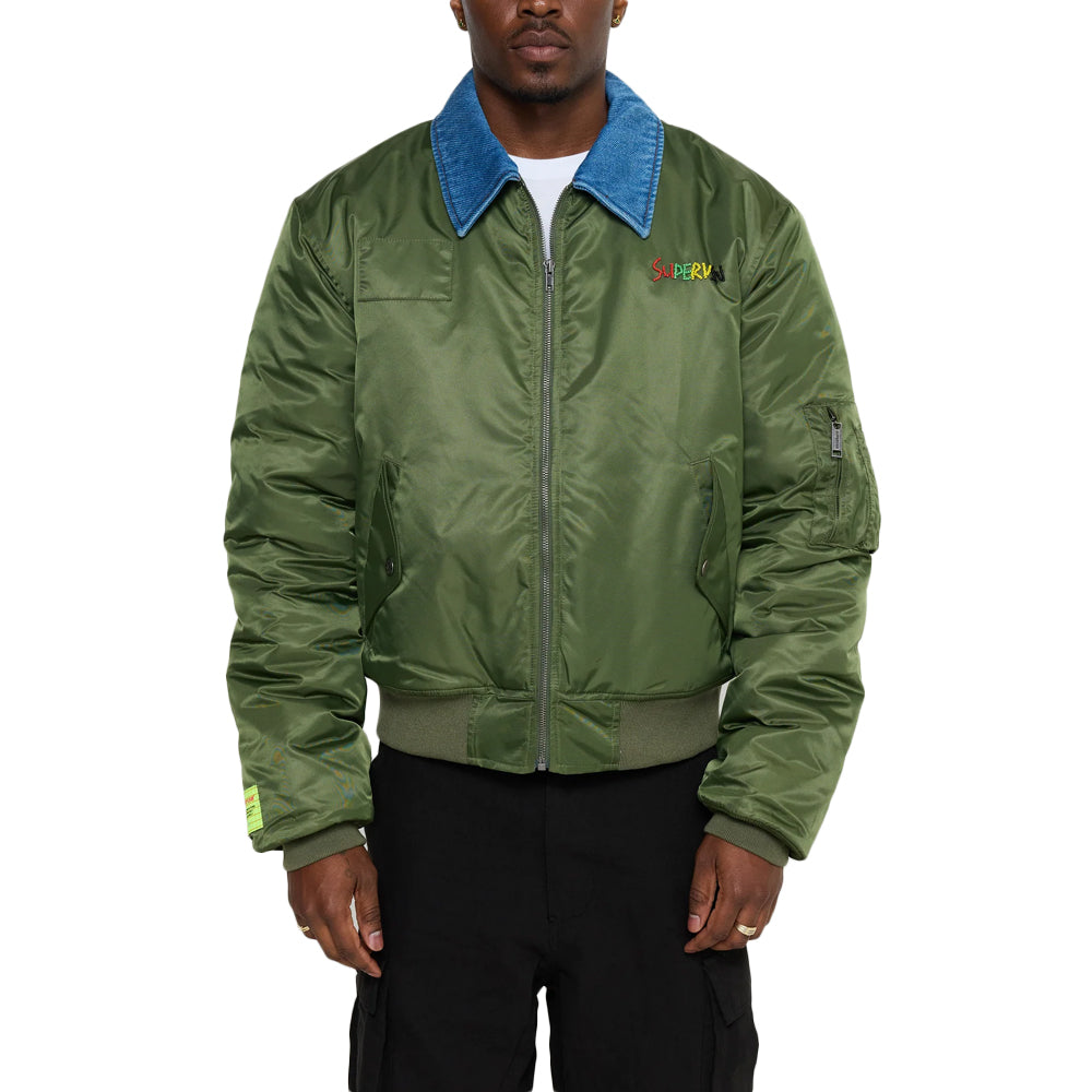 Contrast Flight Jacket