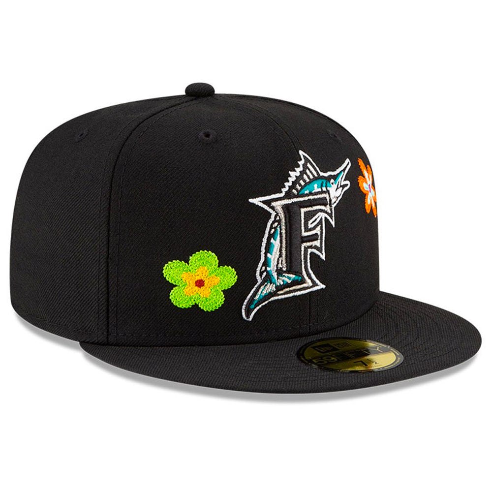 Miami Marlins Chainstitch Heart 59Fifty Fitted