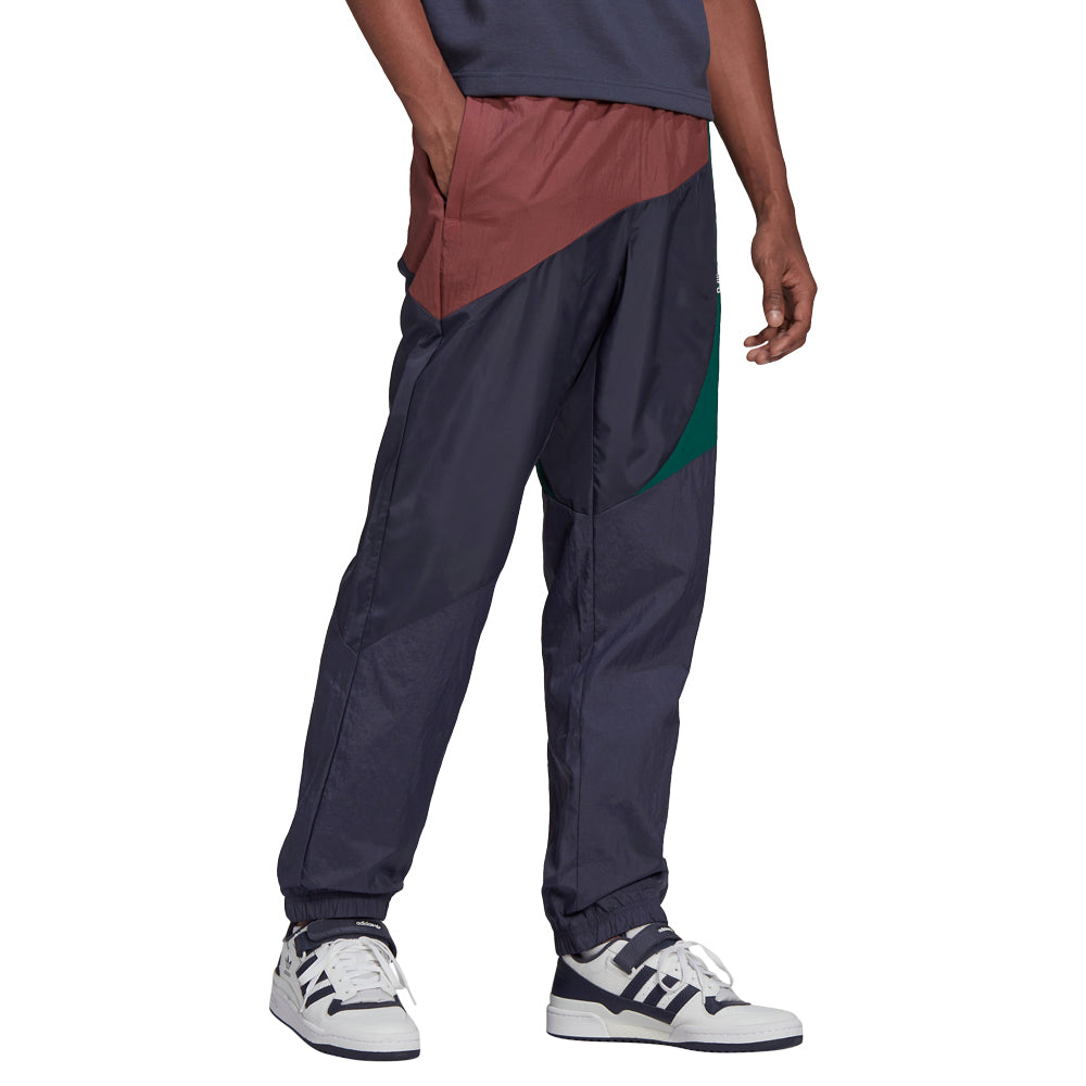 パンツ Color Block Sporty Pants DIAMOND SMILEY 2 EMBROIDERY CARGO COLOR BLOCK SWEATPANTS - RED