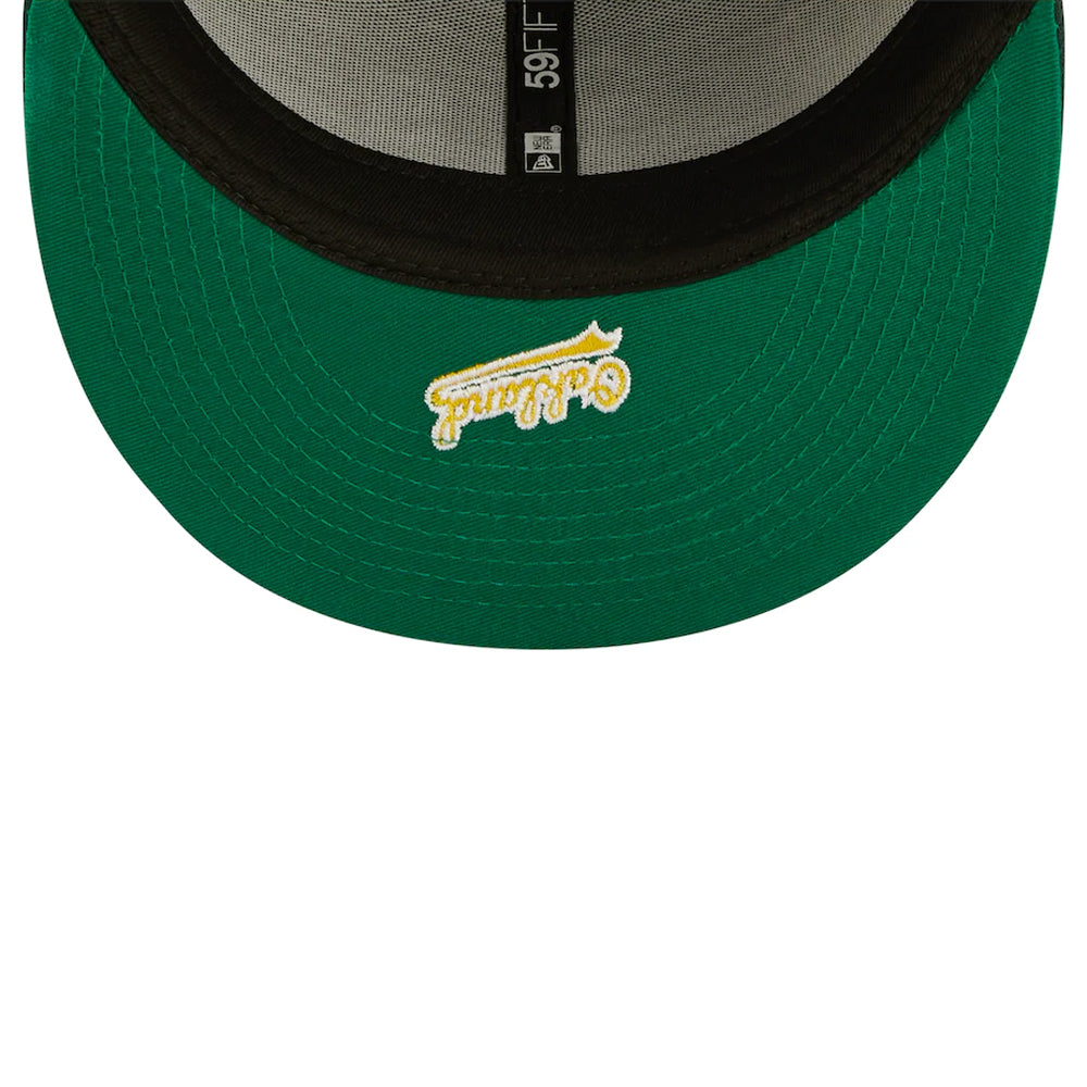 Oakland Athletics Sidesplit 59FIFTY Fitted Hat in Green 7 1/4 / Green