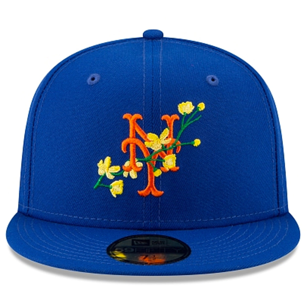 New York Mets Side Patch Bloom 59FIFTY Fitted