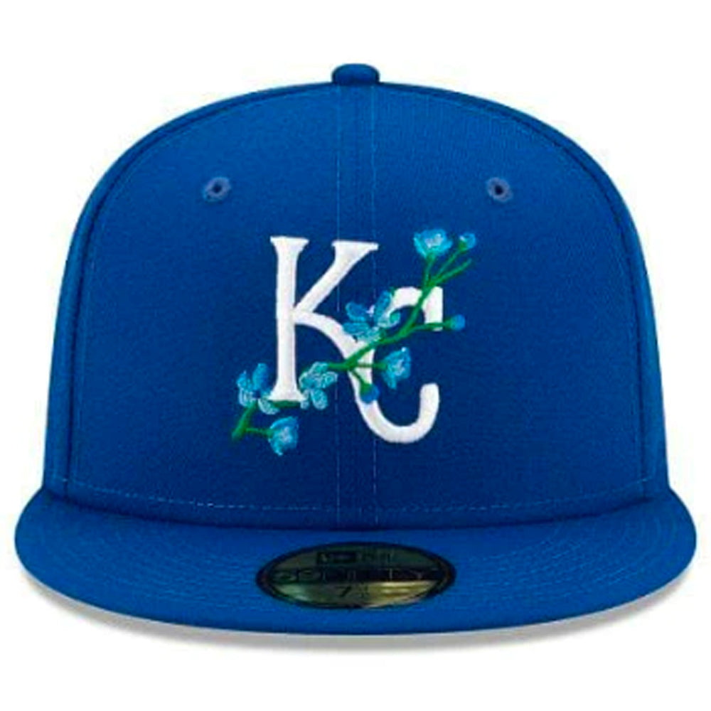 Kansas City Royals Side Patch Bloom 59FIFTY Fitted