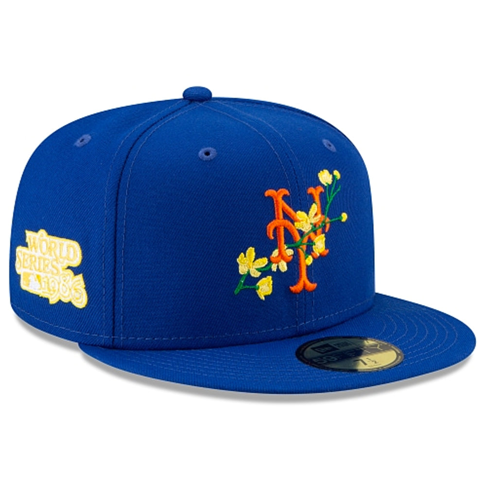 New York Mets Side Patch Bloom 59FIFTY Fitted