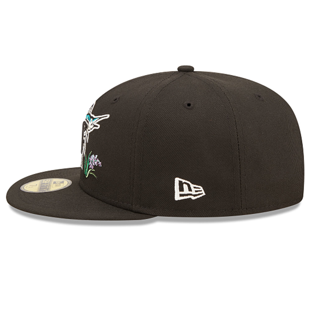 Miami Marlins Watercolor Floral 59FIFTY Fitted