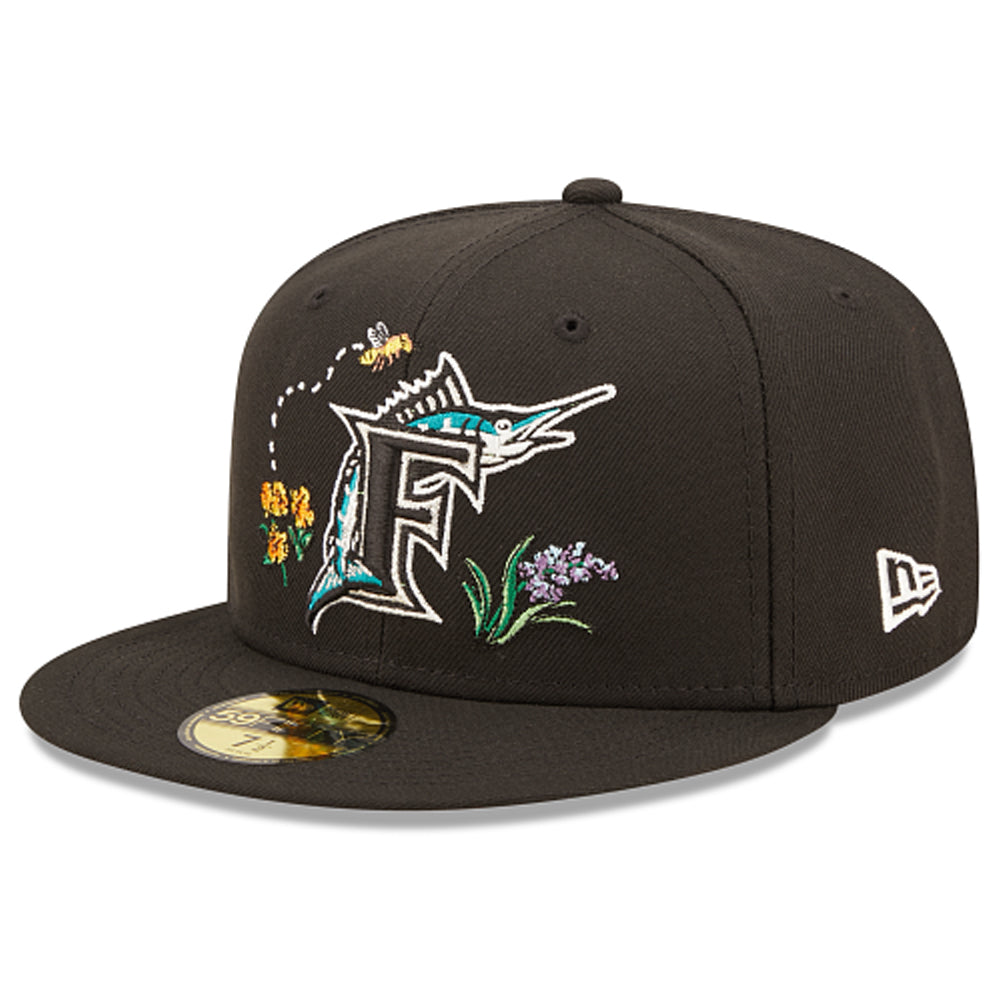 Miami Marlins Watercolor Floral 59FIFTY Fitted